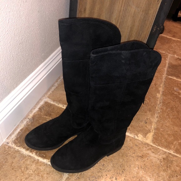 Girls Faux-suede tall boots~ Size 3 - Picture 1 of 11
